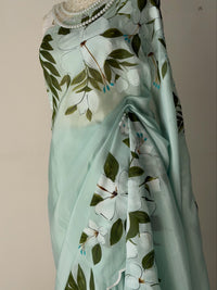 Mint Bloom Saree