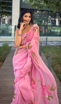 Flora Blush Saree