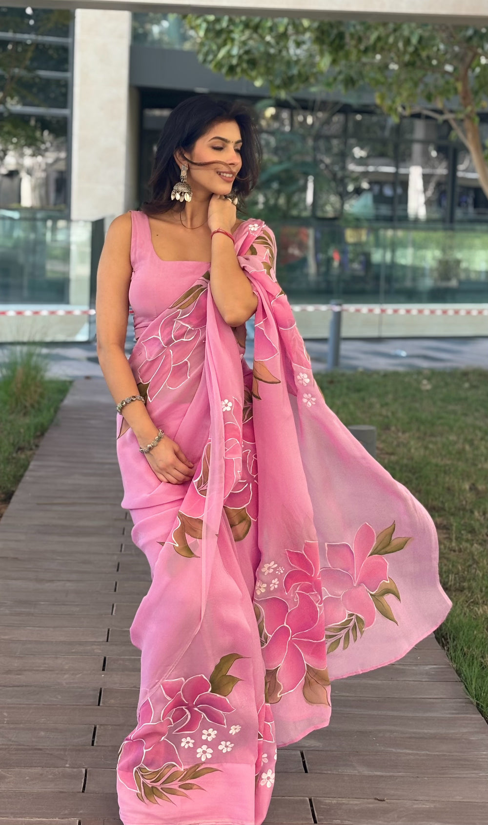 Flora Blush Saree