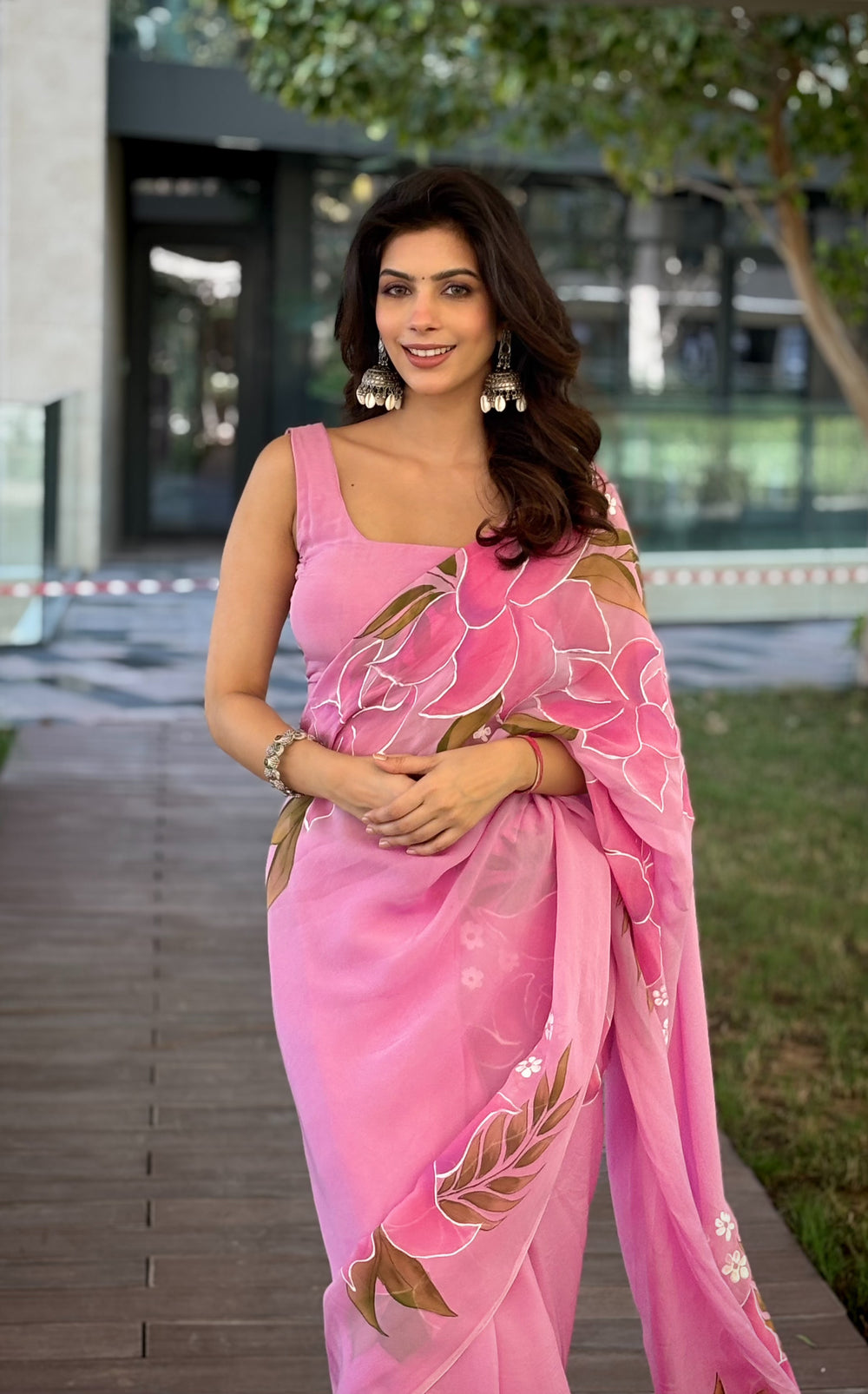Flora Blush Saree