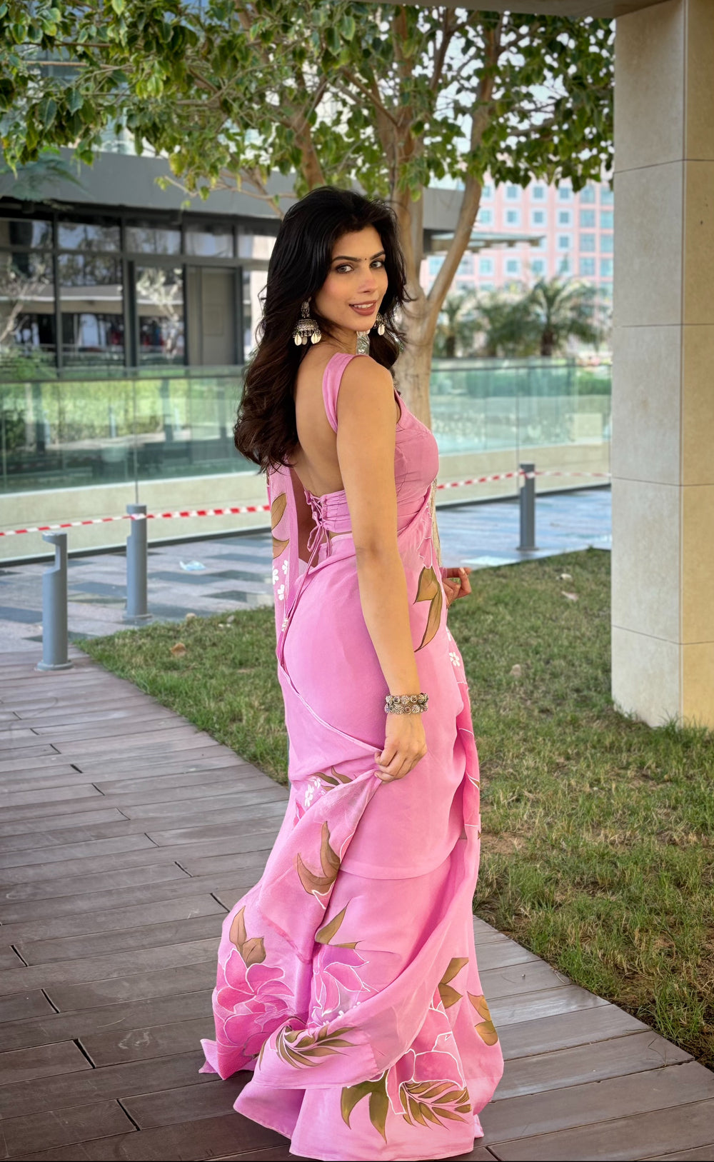 Flora Blush Saree