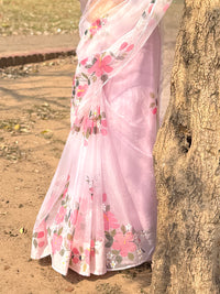 Flora Pink Saree