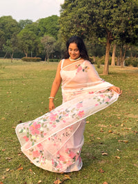 Flora Pink Saree