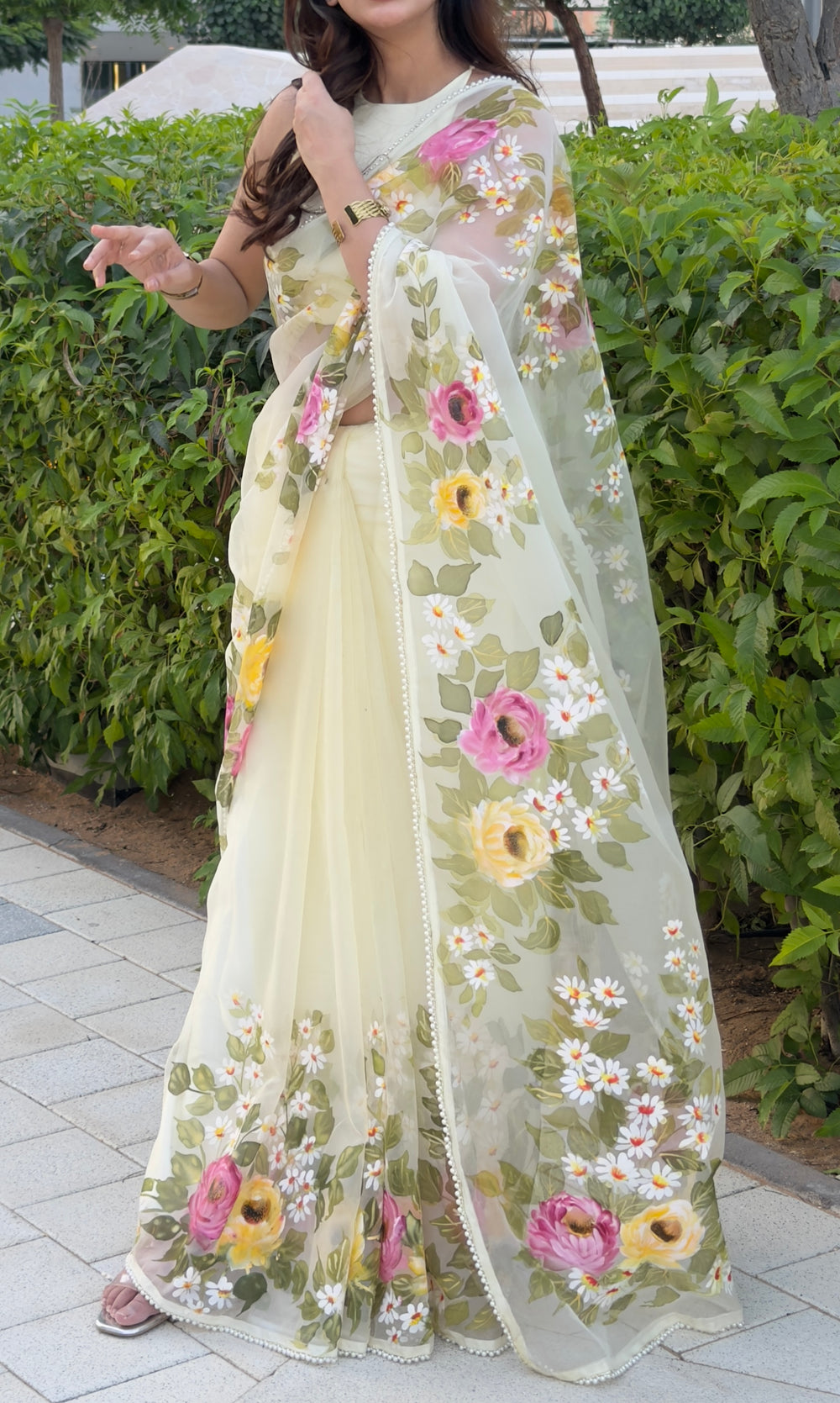 Sunshine Butter Yellow Saree