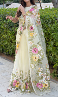 Sunshine Butter Yellow Saree