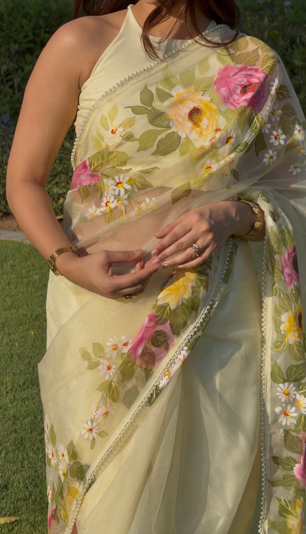 Sunshine Butter Yellow Saree