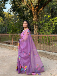 Lavender Garden Saree